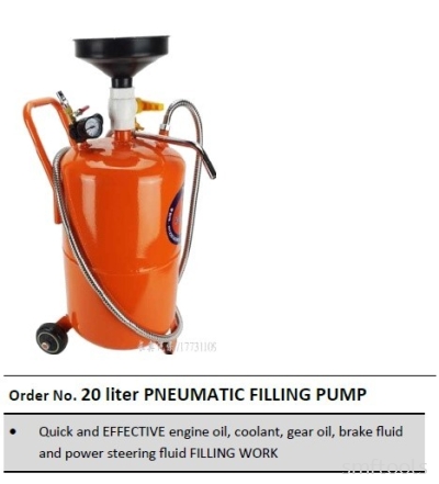 20L PNEUMATIC FILLING PUMP