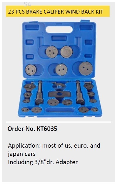 23PCS BRAKE CALIPER WIND BACK KIT