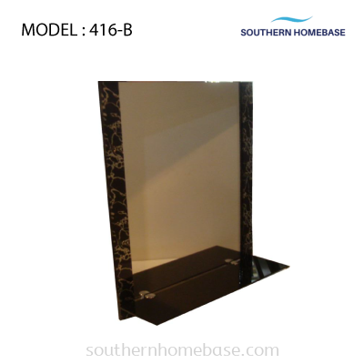 BATHROOM MIRROR WITH SHELF ELITE 416-B