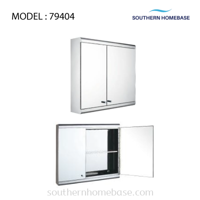 BATHROOM STAINLESS STEEL MIRROR CABINET ELITE 79404 (ES006)