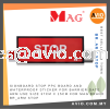 MAG Stop Signboard PPC Board and Waterproof Sticker for Barrier Gate Arm use 37x15cm for MAG Barrier Gate BR_ARM STOP MAG