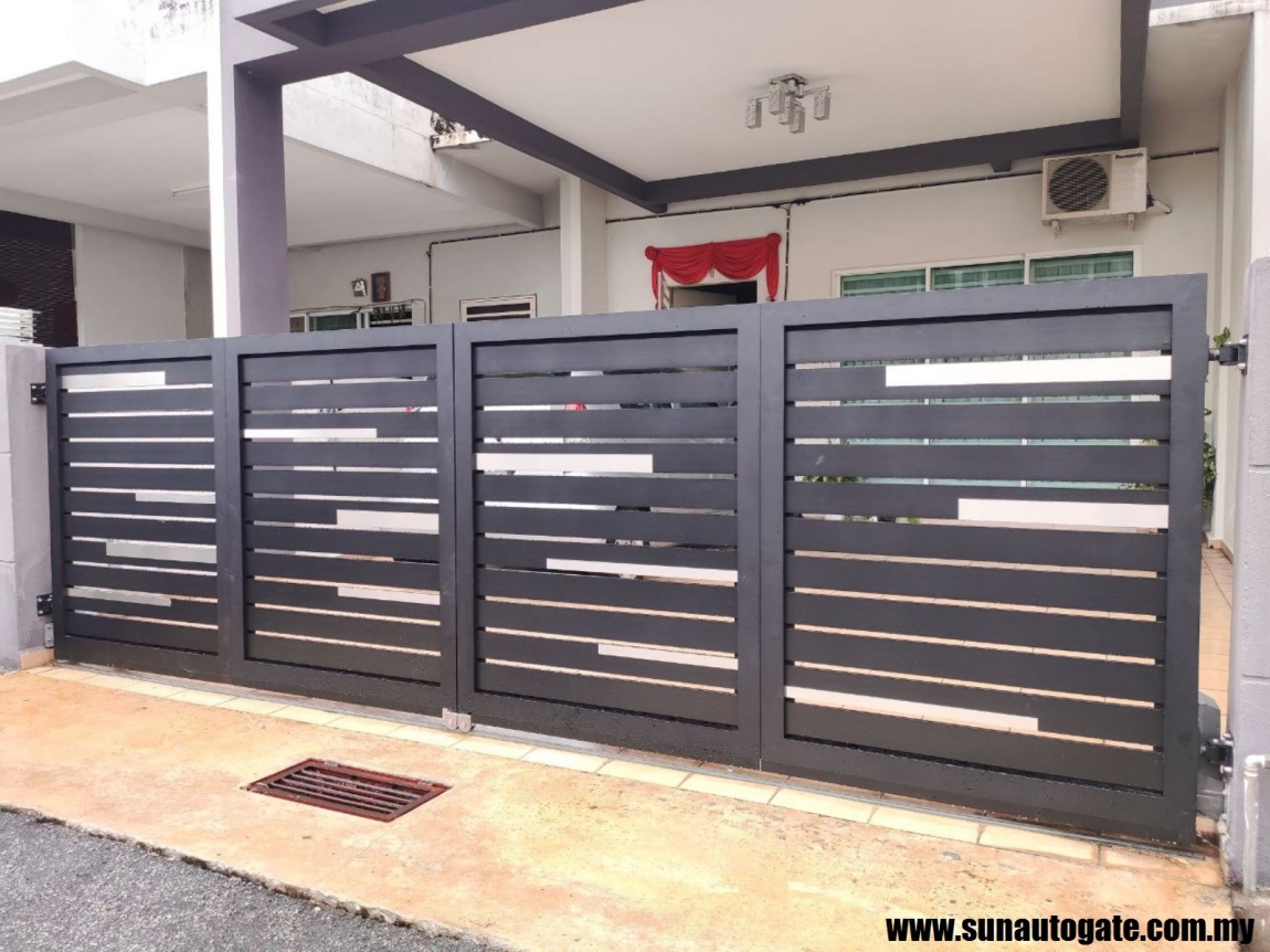 Rekaan Pintu Pagar Aluminium Di Bukit Mertajam & Simpang Ampat Pintu Pagar Stainless Steel & Aluminium Campur Pintu Pagar Rujukan Reka Bentuk UbahSuai Malaysia