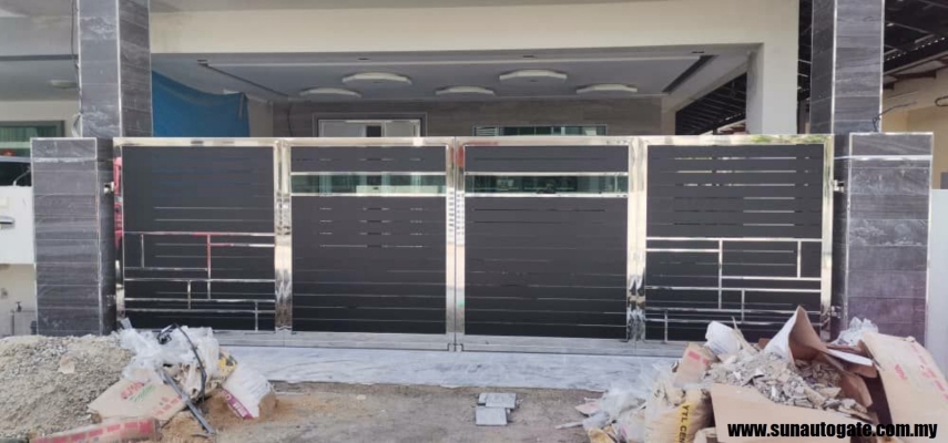 Modern Stainless Steel Gate Sample In Bukit Mertajam