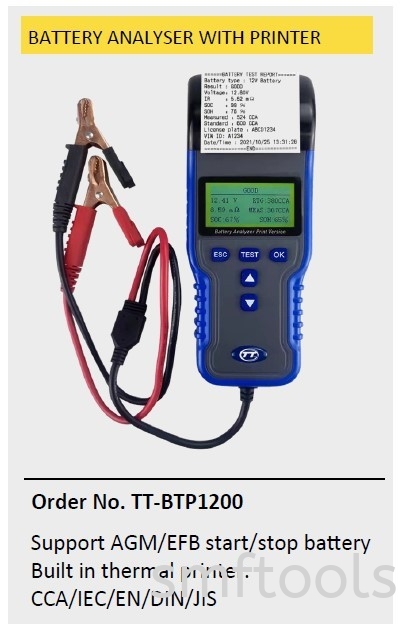 BATTERY ANALYSER WITH PRINTER ANALYSER DC BATTERY ACCESSORIES & EQUIPMENT