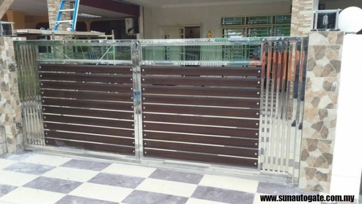 Modern Stainless Steel Gate Sample In Simpang Ampat