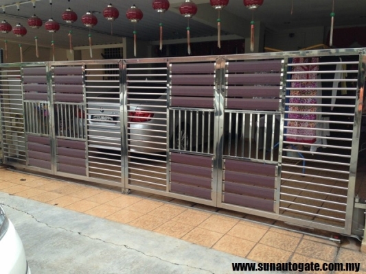 Modern Stainless Steel Gate Sample In Simpang Ampat