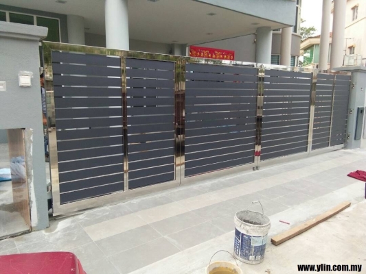 Modern Stainless Steel Gate Sample In Klang Selangor
