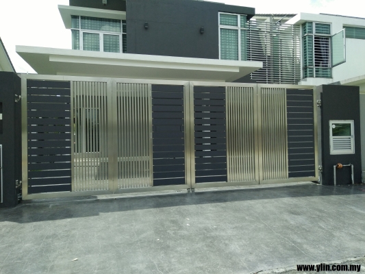 Modern Stainless Steel Gate Sample In Klang Selangor