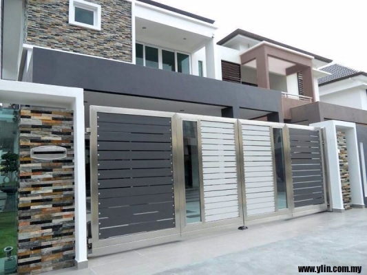 Modern Stainless Steel Gate Sample In Klang Selangor