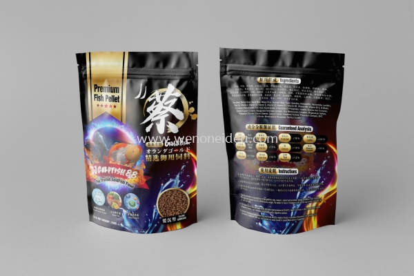 Fish Pellets Pouch Packaging Design