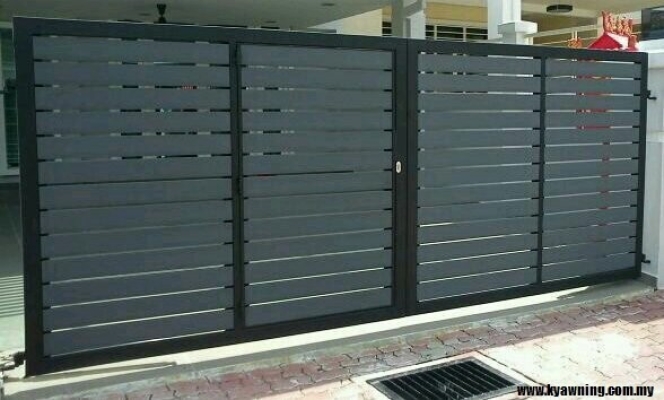 Contoh Pintu Pagar Aluminium Campur Di  Semenyih