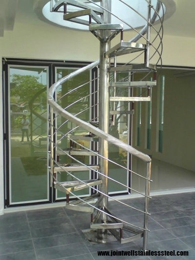 Stainless Steel Spiral Stair Design Pasir Gudang