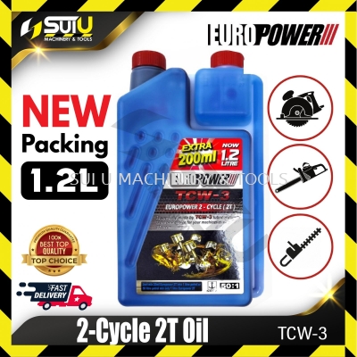 [NEW PACKING] EUROPOWER TCW3 1.2L 2-Cycle 2T / 2-Stroke Oil