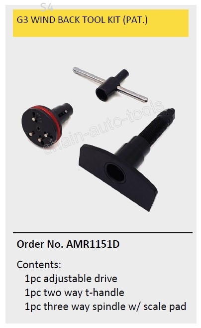 G3 Type Automotive Brake Wind Back Tool Kit