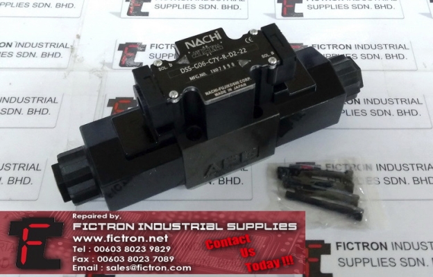 DSS-G06-C7Y-R-D2-22 DSSG06C7YRD222 NACHI Solenoid Valve Supply Malaysia Singapore Indonesia USA Thailand