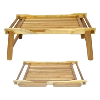 Foldable Breakfast Tray - Teak Wood