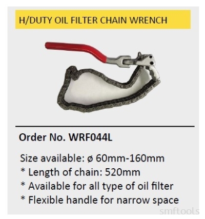 HEAVY DUTY OIL FILTER CHAIN WRENCH