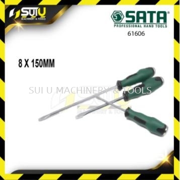 SATA 61606 T- Series Go Through Slotted Screwdriver 8 x 150MM