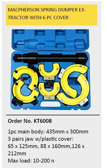 MACPHERSON SPRING DUMPER EXTRACTOR WITH 6PC COVER