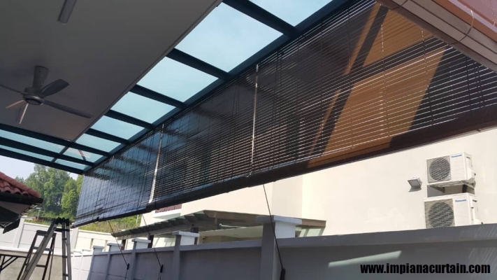 Outdoor Wooden Blinds / Bamboo Blinds Supply In Shah Alam