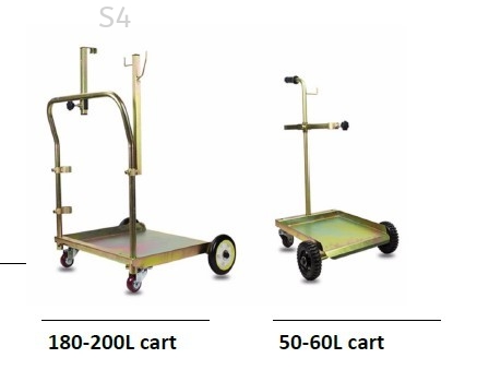 S4Tools | Universal Spec Pneumatic Oil / Grease Pump Trolley Cart Only