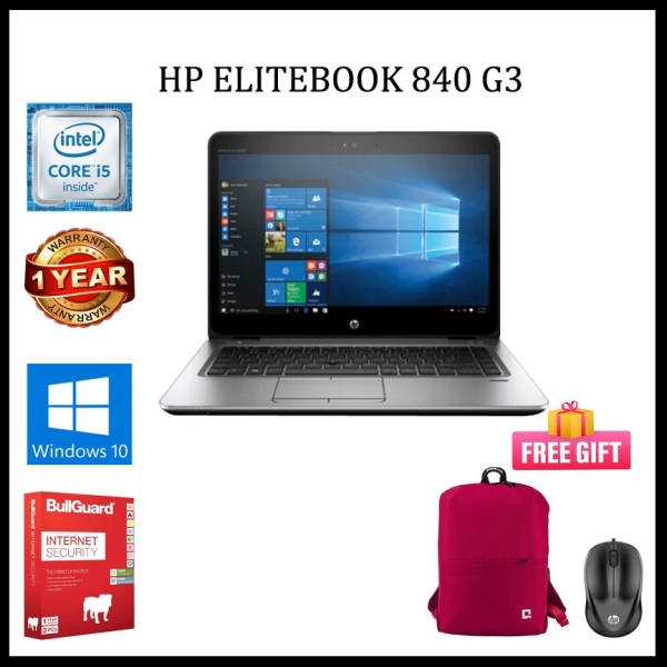 HP EliteBook 840 G3 REFURBISHED CORE i5 (6TH GEN) 14" HD/ UPTO 8GB DDR4 RAM / 256 GB SSD / 14 Inches