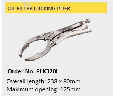 OIL FILTER PLIER LOCKING TYPE