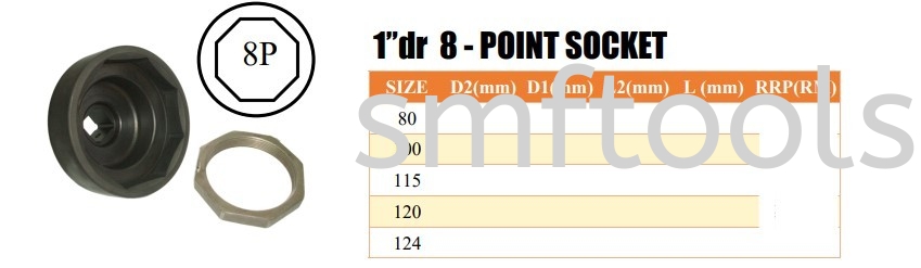 1" DR 8 POINT SPECIAL IMPACT SOCKET SPECIAL SOCKET TOOL SOCKET & WRENCH