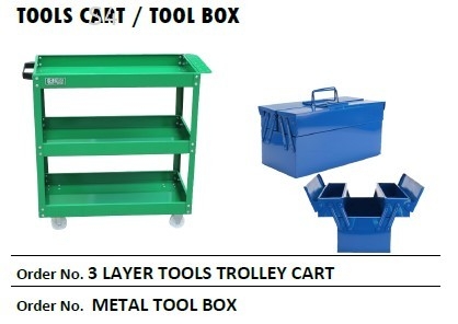 3 Layer Tools Trolley Cart / Metal Tool Box