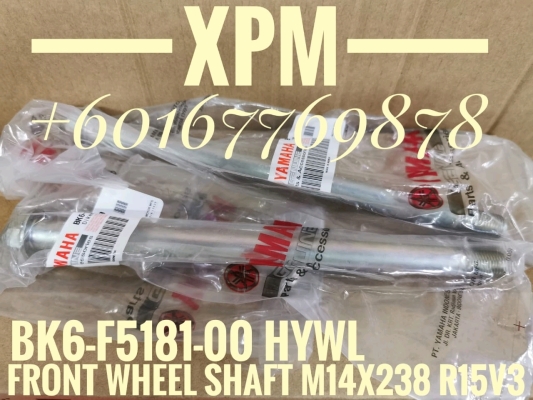 FRONT WHEEL SHAFT M14-238 R15V3 BK6-F5181-00