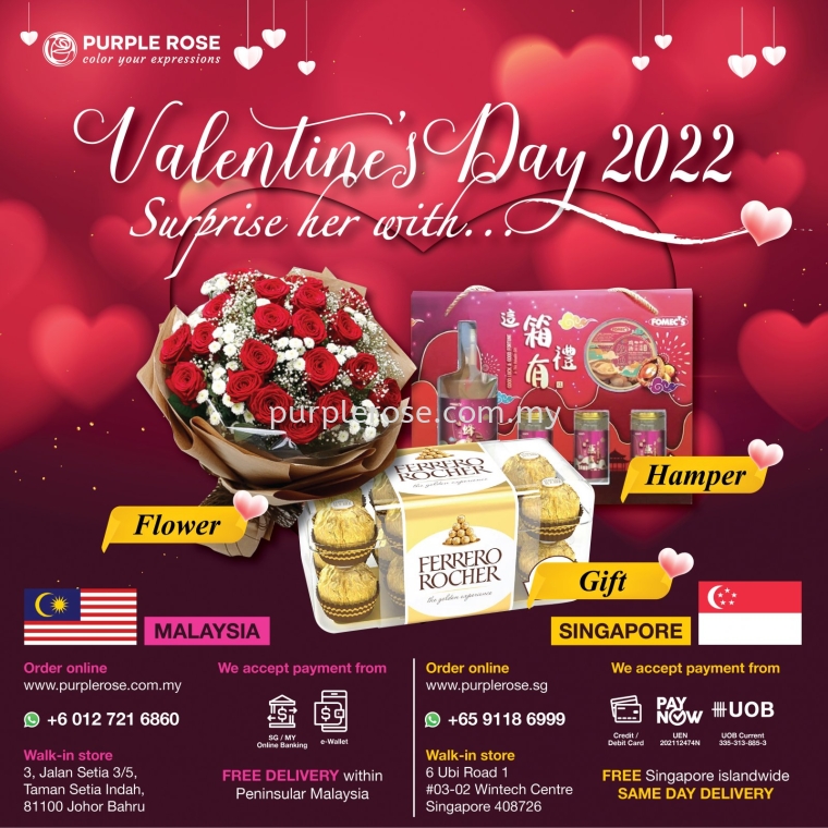 Valentine's Day 2022Singapore - Johor Bahru