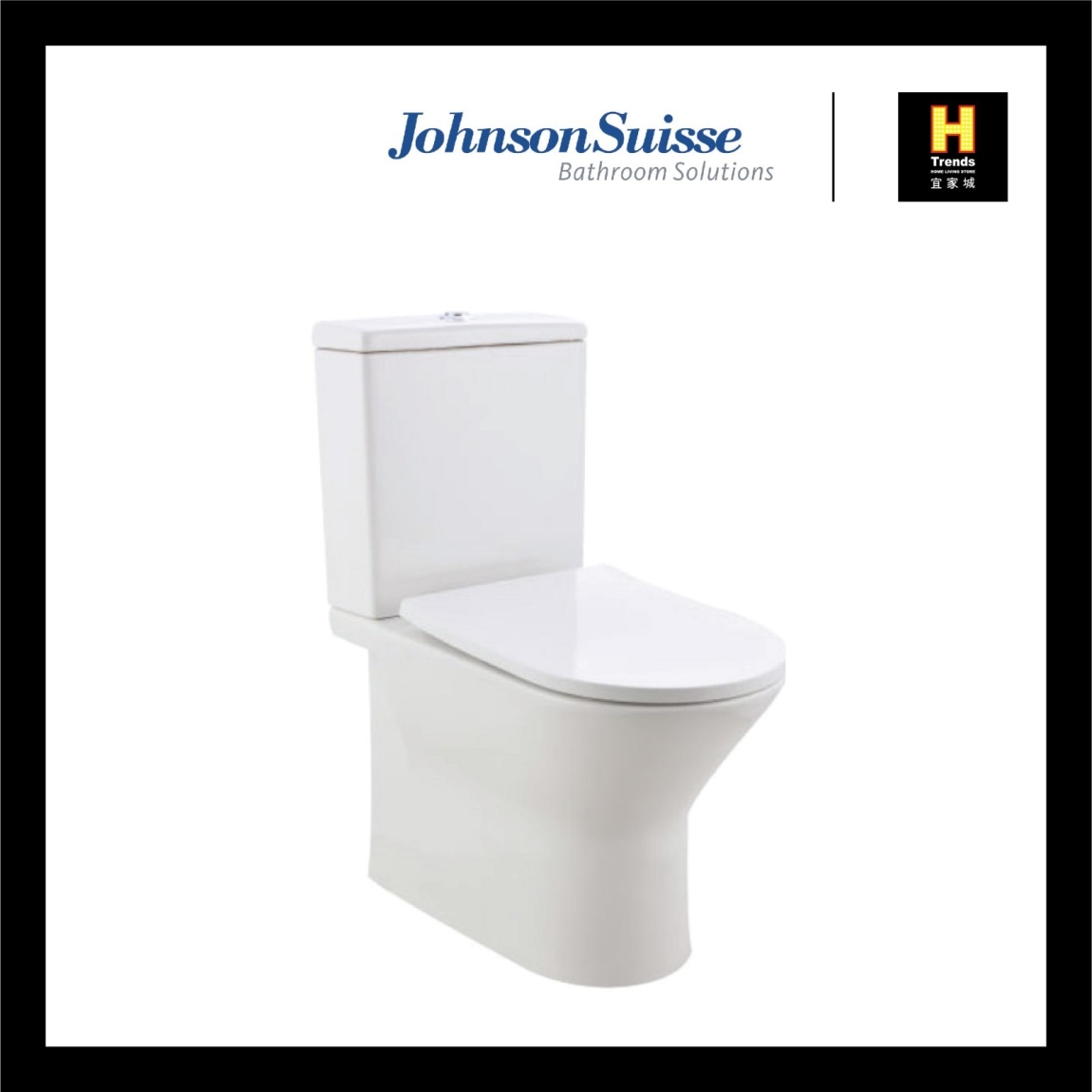 Johnson Suisse Treviso BTW Close-Coupled (Rimless) WC Toilet Bowl / Water Closet Bathroom / Washroom Choose Sample / Pattern Chart