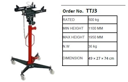 0.5 Ton Hydraulic Telescopic Transmission Jack (Model 3)