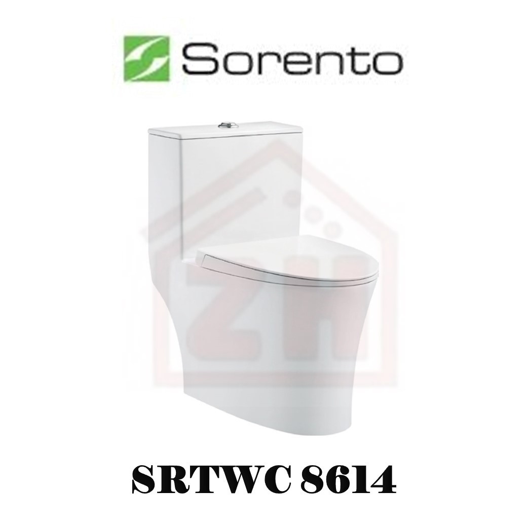 SORENTO One Piece Water Closet SRTWC 8614 One Piece Closet Toilet Bowl Bathroom / Washroom Choose Sample / Pattern Chart