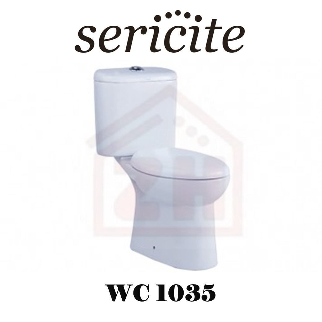 SERICITE Close-Couple Water Closet WC 1035 Mangkuk Tandas / Jamban Bilik Mandi / Tandas Carta Pilihan Warna Corak