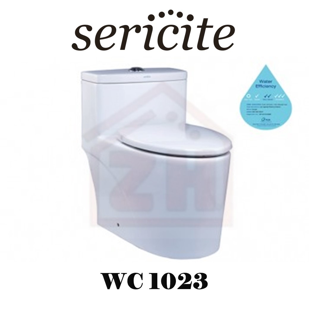 SERICITE One Piece Water Closet WC 1023 Mangkuk Tandas One Piece Bilik Mandi / Tandas Carta Pilihan Warna Corak