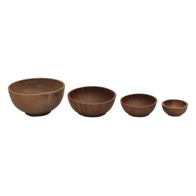 Teak Wood Bowl Set - Uncoated 