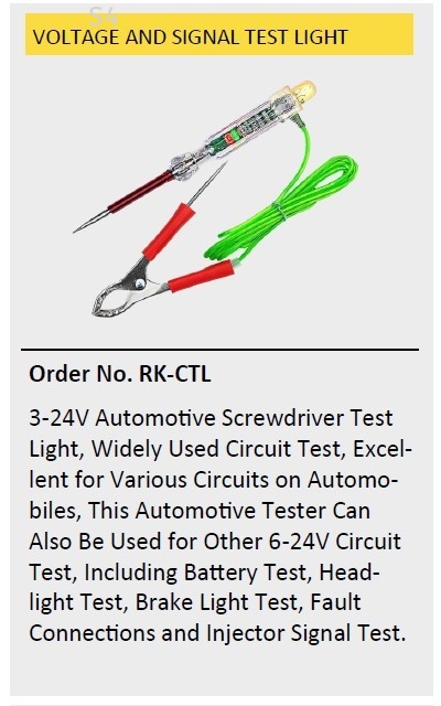 VOLTAGE AND SIGNAL TEST LIGHT