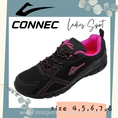 CONNEC Ladies Sport -CS-58-5163- BLACK/FUCHSIA Colour