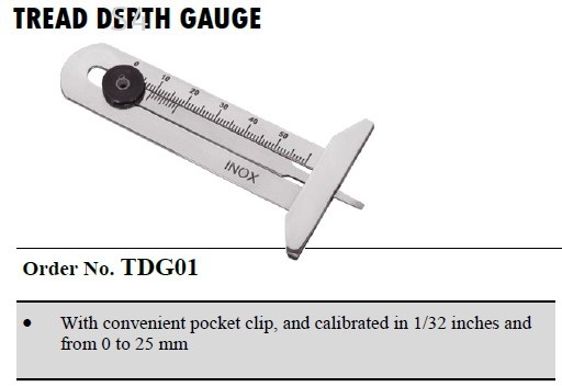 S4Tools | OEM Stainless-Steel Tire Tread Depth Gauge