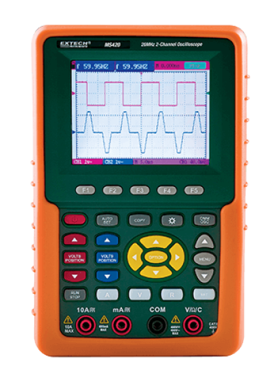 EXTECH MS420 : 20MHz 2-Channel Digital Oscilloscope