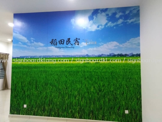 villa chee wallpaper printing signage signboard at sekinchan