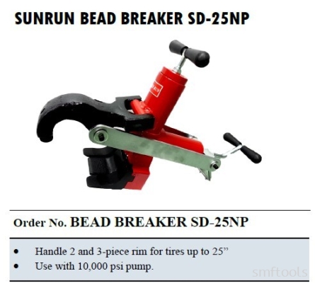 SUNRUN HYDRAULIC BEAD BREAKER SD-25NP