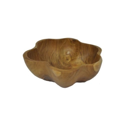 Fruit Bowl - Teak Wood Natural Shape 