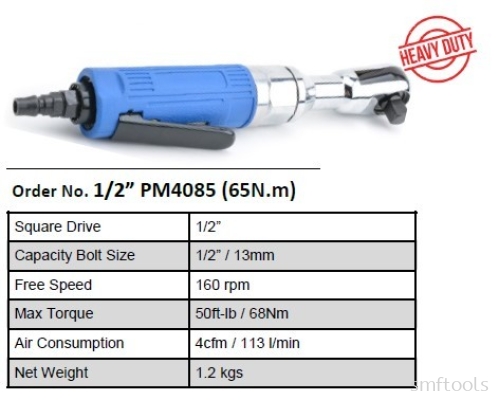 1/2" HEAVY DUTY PNEUMATIC AIR RACHET PM4085