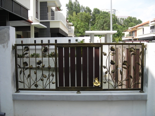 Rekaan Pagar Besi Tempa (Wrought Iron) Di Selangor 