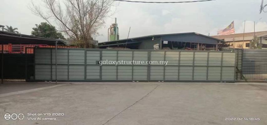 To fabrication & install sliding gate factory @ lot 9866 jalan sellathevan batu 4 off jalan kampung jawa 40470 shah alam