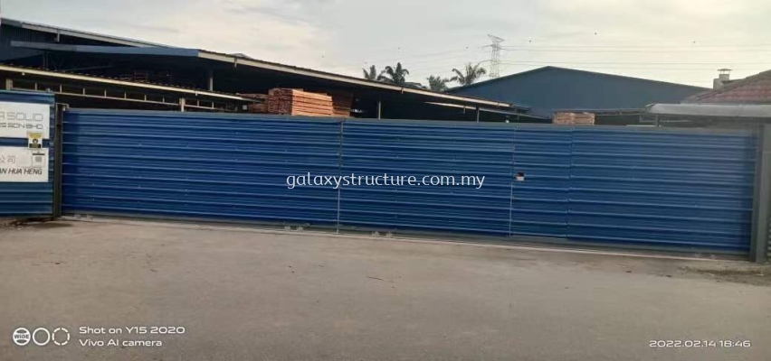 To fabrication & install sliding gate factory @ lot 9866 jalan sellathevan batu 4 off jalan kampung jawa 40470 shah alam