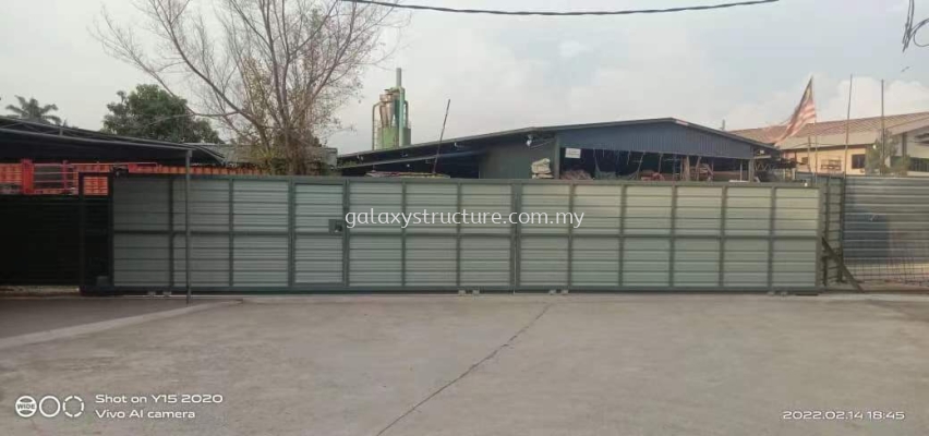 To fabrication & install sliding gate factory @ lot 9866 jalan sellathevan batu 4 off jalan kampung jawa 40470 shah alam