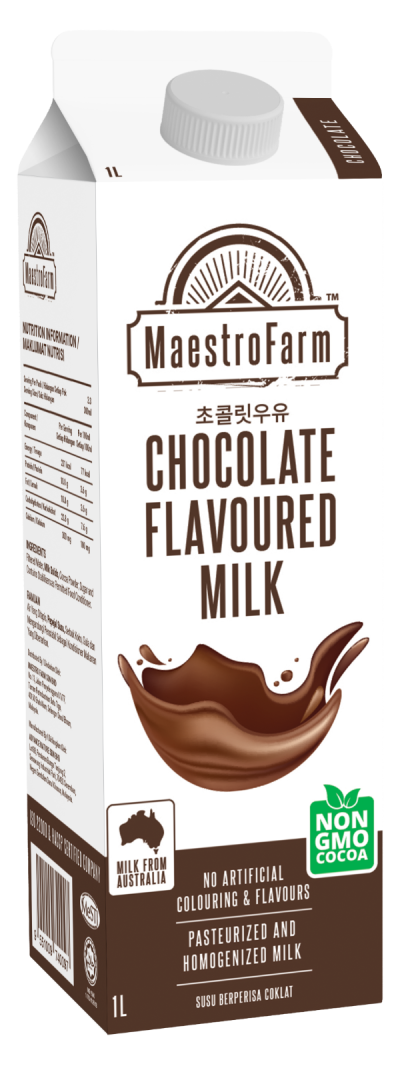 MaestroFarm Chocolate Flavoured Milk (12 x 1L)